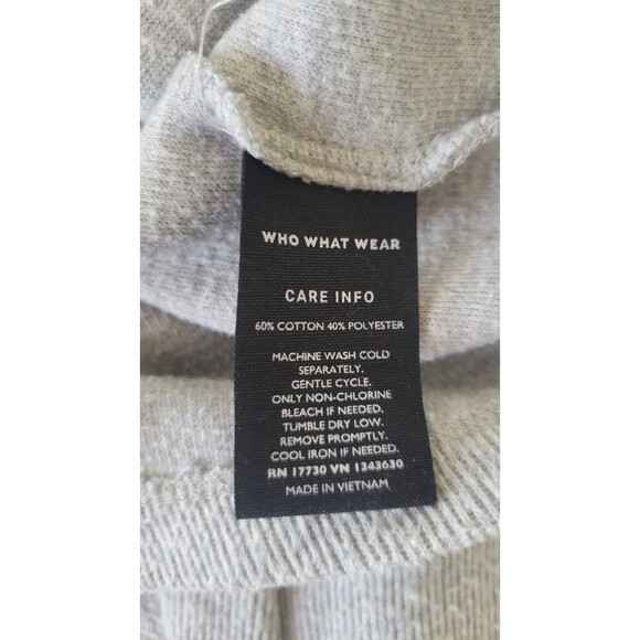 Women's Who What Wear Grey Balloon Sleeve Cowl Neck Sweater - Picture 4 of 4